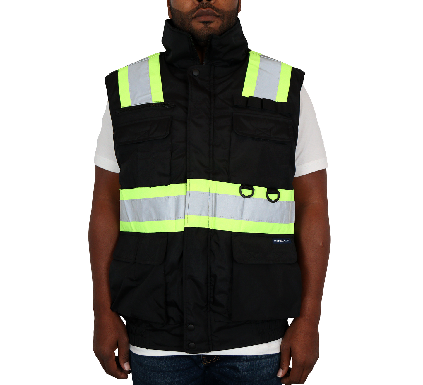 Puffer Hi-Viz Mesh Vest Black