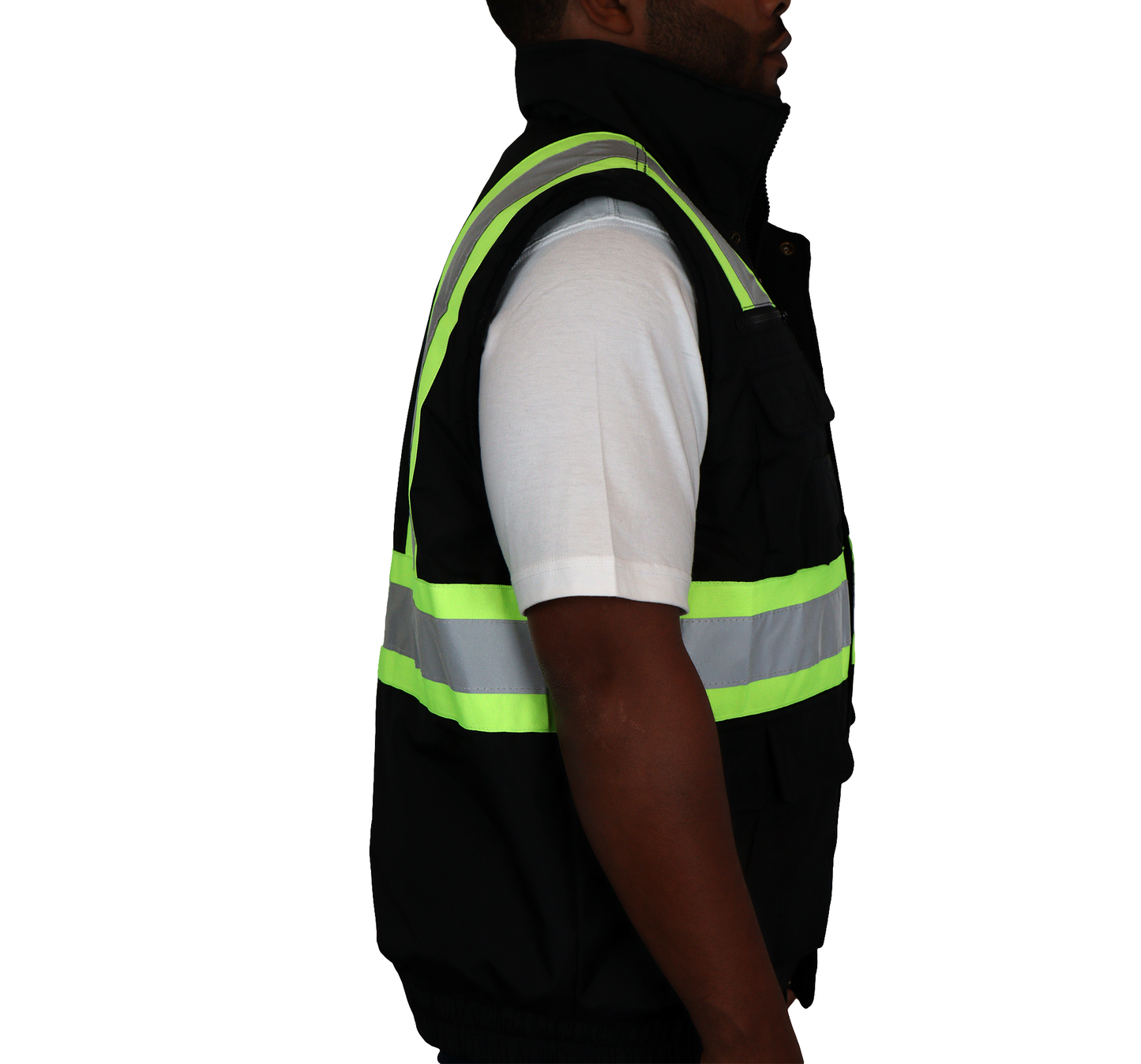 Puffer Hi-Viz Mesh Vest Black